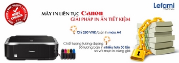 Máy in Canon 4970 + Bộ tiếp mực ngoài